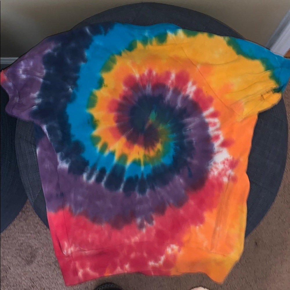 Tie dye dog shirt size XL